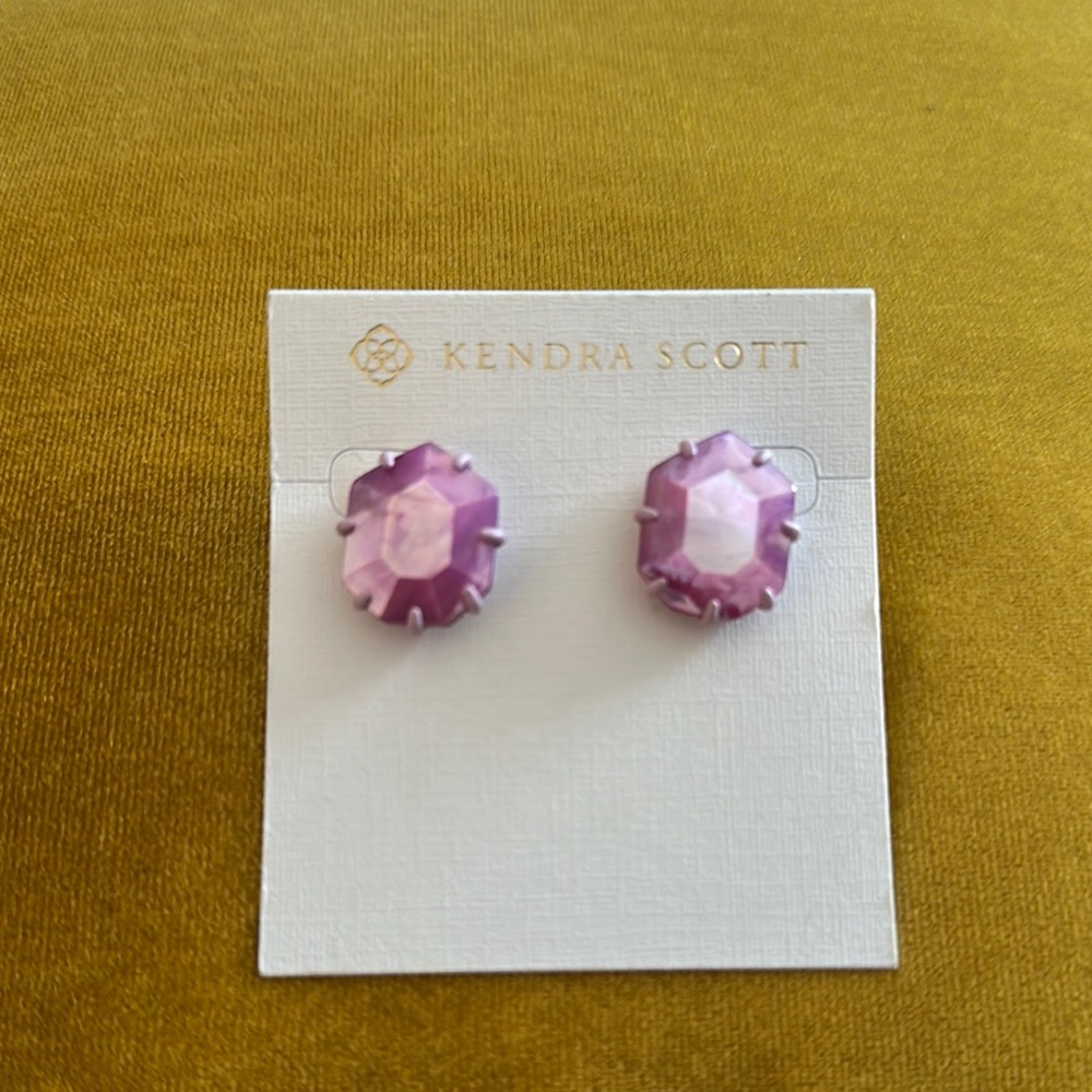 Kendra Scott Purple Stud Earrings